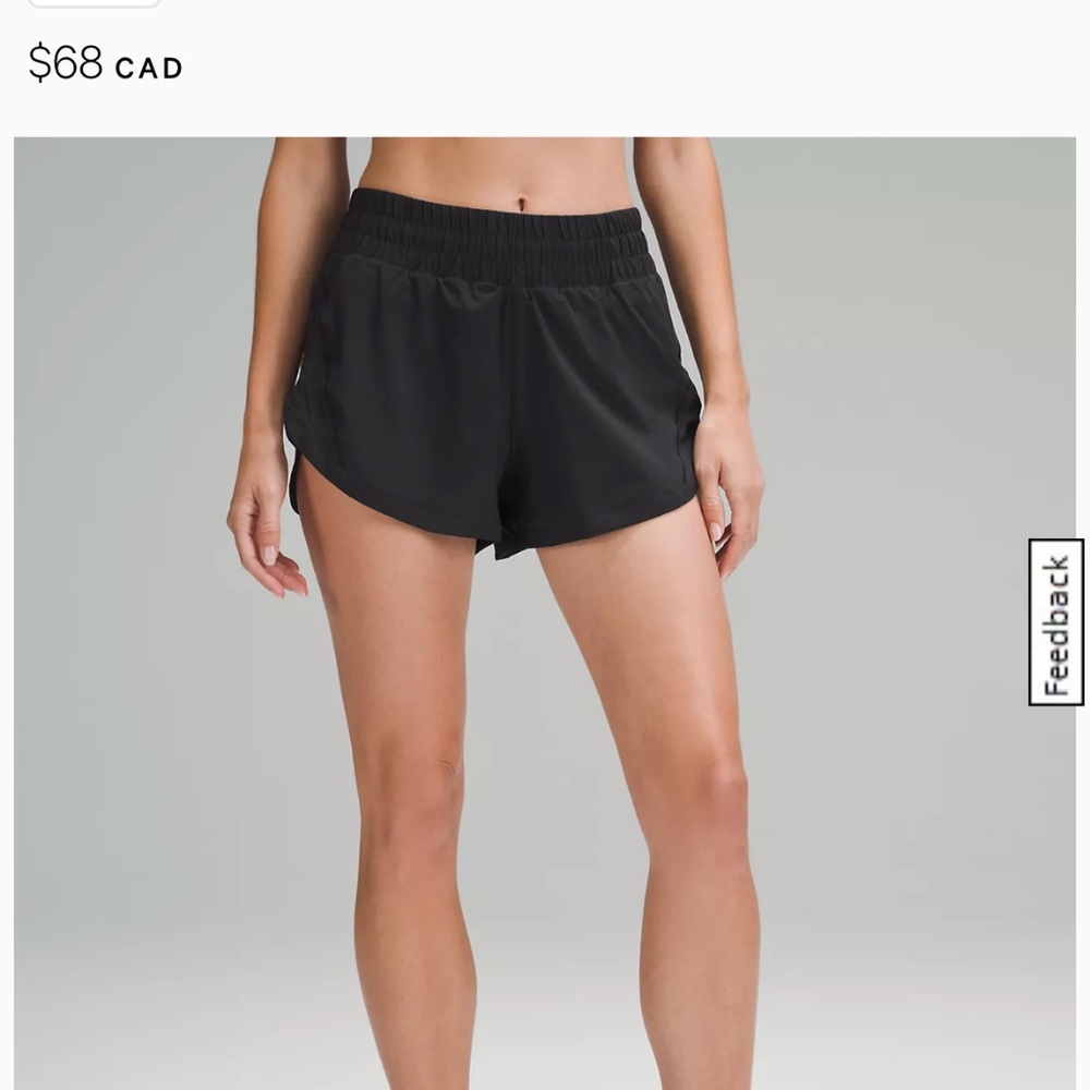Black lululemon shorts